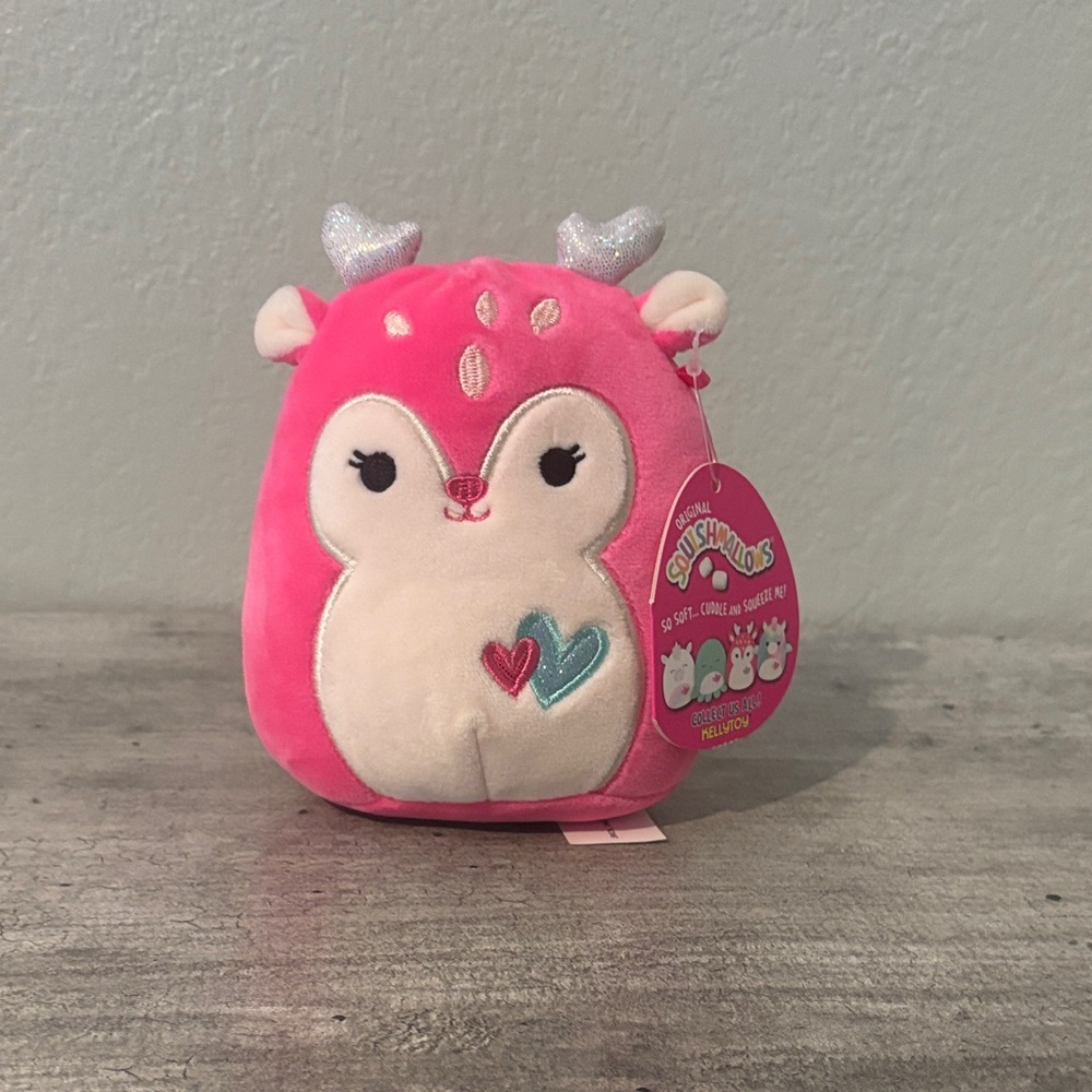 Squishmallows Duchess The Fawn 5" Ultrasoft Valentine's Day Plush Toy NWT